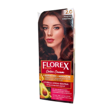 Крем-краска для волос стойкая Florex Super 2,0 Каштановый
