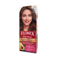 Крем-фарба для волосся стійка Florex Super 2.1 Світлий каштан