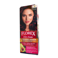 Крем-фарба для волосся стійка Florex Super 5.1 Махагон