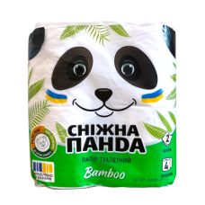 Туалетная бумага  4 шт. Снежная панда  Бамбук