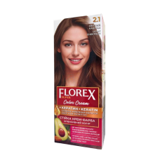 Крем-краска для волос стойкая Florex Super 2,1 Светлый каштан