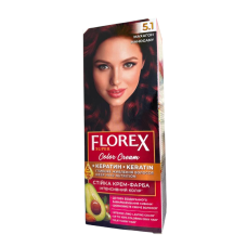 Крем-краска для волос стойкая Florex Super 5,1 Махагон