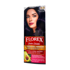 Крем-краска для волос стойкая Florex Super 6,0 Баклажан