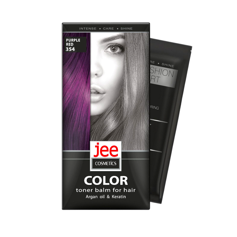 Бальзам тонирующий  JEE COSMETICS 354  Фиолетово-красный   30 мл.  7609
