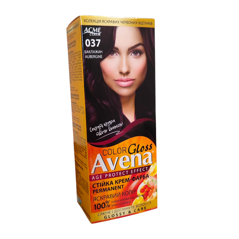 Стойкая крем-краска для волос Acme Color AVENA 037 Баклажан