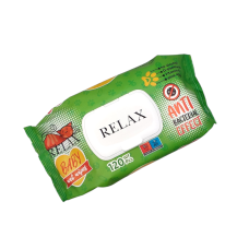 Влажные салфетки   Relax Бейби антибактериальные 120  шт. ФИБРАТЕКС  клапан  0281 