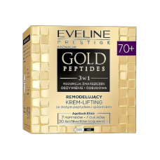 Крем-лифтинг Eveline Cosmetics  GOLD PEPTIDES омолажевающий с пептидами золота и керамидами 70+  день/ночь  50 мл  3064
