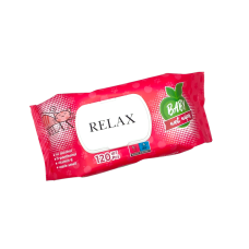 Влажные салфетки   Relax Бейби яблоко 120  шт. ФИБРАТЕКС  клапан  0298 Акция