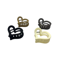 Заколка краб для волосся  у формі серця  6,0 см BВ 3849