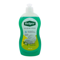 Засіб миючий для посуду Зелений лимон Helper 495 мл. 3832