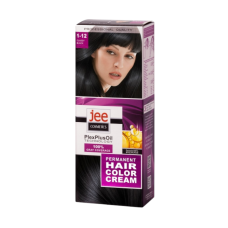 Крем-краска стойкая для волос  JEE COSMETICS 1-12  Стильный  черный 7678