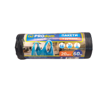 Пакеты для мусора PRODOM с ручками 60 х 20 шт 2863