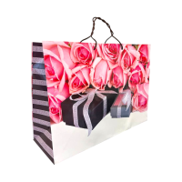 Пакет подарочный  бумажный женский 45  х 33 х 13 см  9158-1 