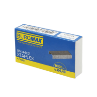 Скоби №24/6 1000 шт ТМ Buromax  BM 4401  0826