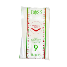 Пакет  фасовка № 9   18 х 4 х 35     Boss / Бирюза 800 г.   400  шт.
