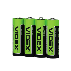Батарейка щел. Videx АА LR6 (продаем спайка 4 шт. ) зеленая