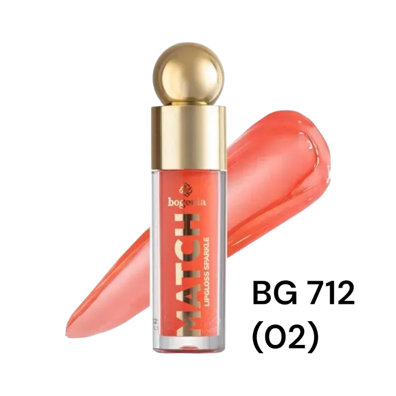 Блиск для губ Bogenia  BG 712 Match Lipgloss Sparkle 002 4.6 мл
