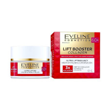Крем Eveline Lift booster collagen ліфтинг для обличчя  проти  зморшок день/ніч 60+   50 мл 8601