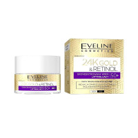 Крем Eveline 24K GOLD&RETINOL  для обличчя з ретинолом 50+ день/ніч  50 мл   5150