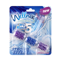 Туалетный блок для унитаза Лаванда Wellnax  57 г 9107 