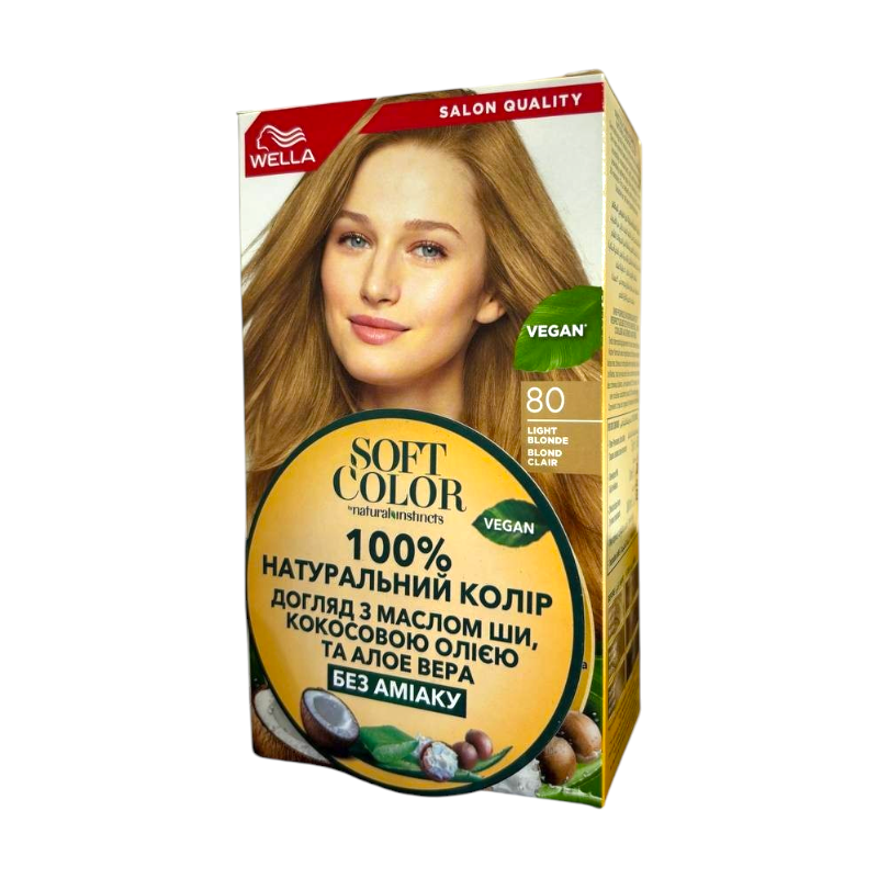 Краска для волос безаммиачная Wella Soft Color  80 Светлый блонд 35 г 5746