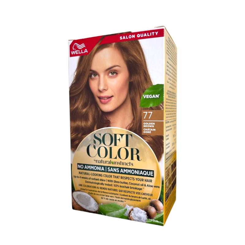 Фарба для волосся безаміачна Wella Soft Color  77 Золотисто- коричневий  35 г 5777