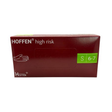 Перчатки латексные HOFFEN S  синие 