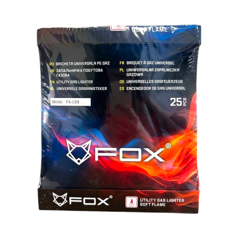 Зажигалки газовые бытовые FX-133 25 шт 8113