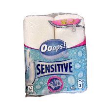 Бумажное полотенце  Ooops Sensitive 2-х слойное 50 отрывов  1098