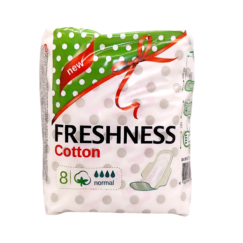 Прокладки жіночі  з крильцами (8шт.в уп.) Normal, SOFT 0713 Freshness  0211