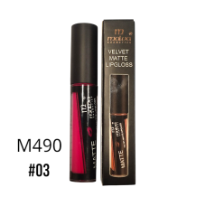 Блиск для губ  03  M490 "Velvet Matte Lipgloss"Malva  Уцінка