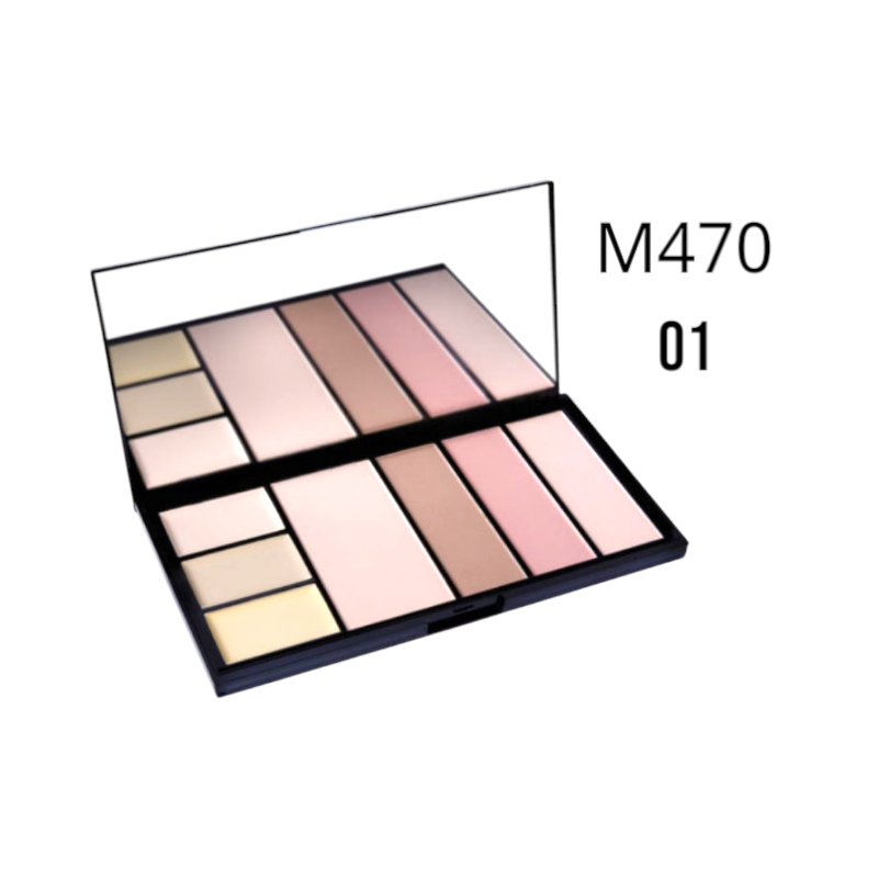 Палітра для корекції лиця 01  " Face Artistry Palette"  М470 Malva  Уцінка