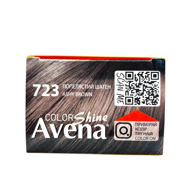 Стойкая  крем-краска для волос  Acme Color AVENA 723  Пепельный  шатен
