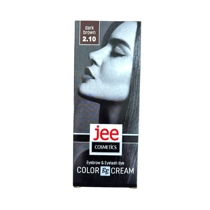 Краска для бровей и ресниц JEE COSMETICS 2.10 Темно- коричневый  50 мл 7890