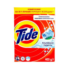Пральний порошок Tide  ручне прання Альпійська свіжість  405 г 2325