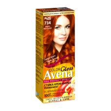Стойкая  крем-краска для волос  Acme Color AVENA 734 Тициан 