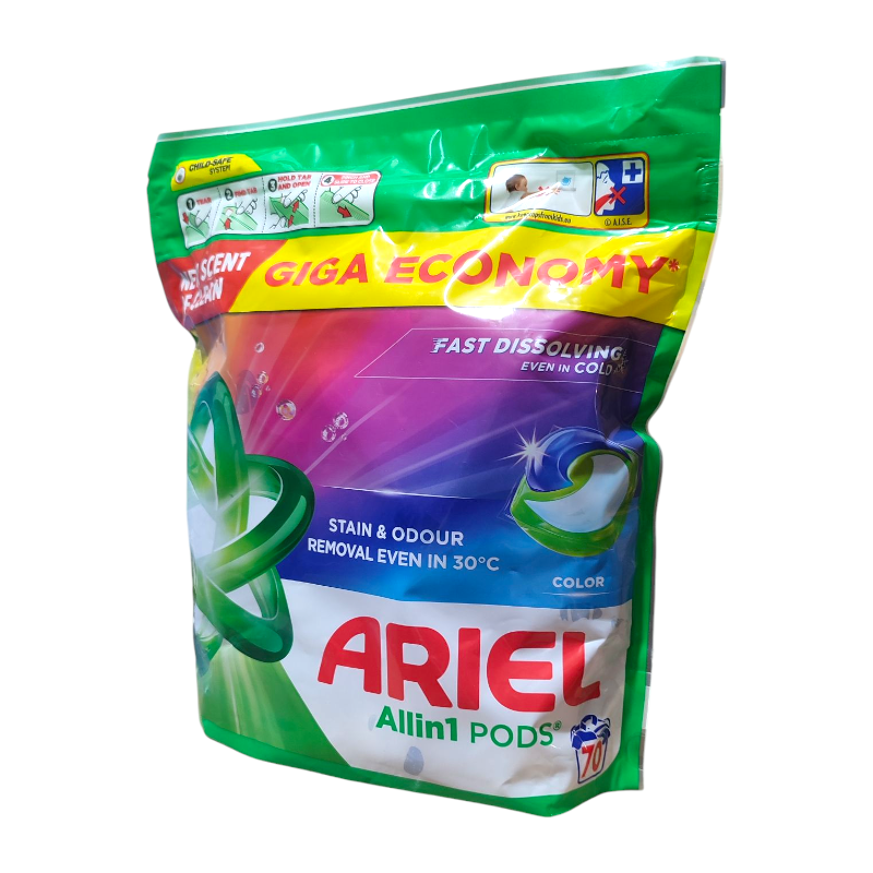 Капсулы гелевые для автоматической стири  Ariel Color  70 х 18,2  г.     4186