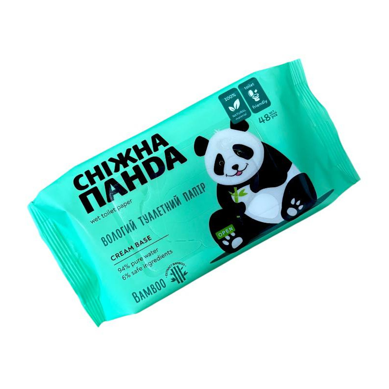 Туалетная бумага влажная   48  шт. Снежная панда  Baby Cream  2637