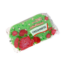 Губка  банна ТМ Freshness № 3 зелена
