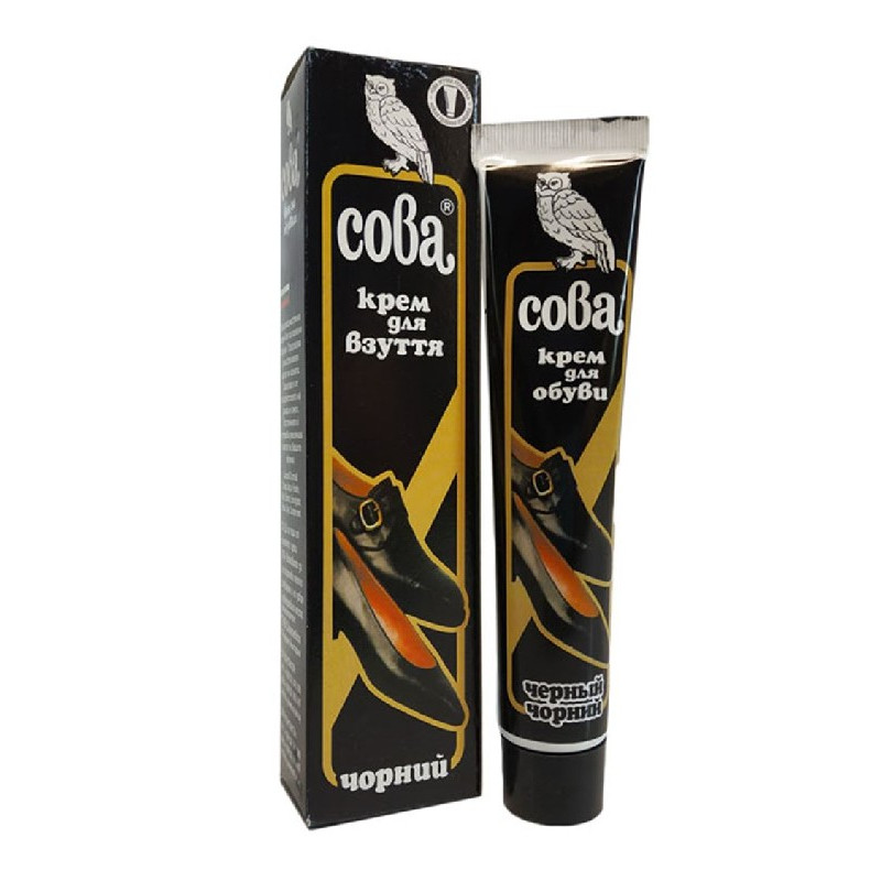 Крем для взуття "СОВА" чорний 50 г.