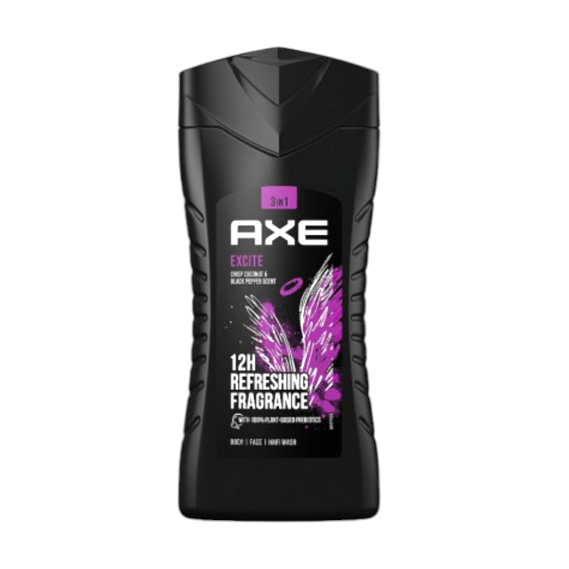 Гель для душа AXE 3 в 1 EXCITE 250 мл. 6587