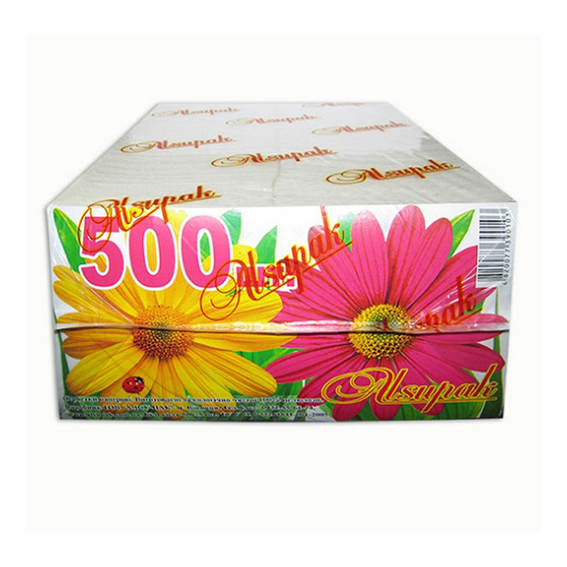 Салфетки Комфорт Плюс Барна красная упаковка "Alsupak" 500 шт.