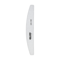 Пилочка для ногтей Silver Style SZH-100/180 пол. полумесяц серая 0186