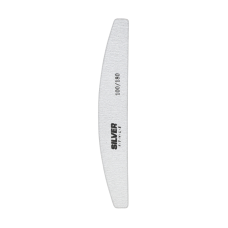 Пилочка для ногтей Silver Style SZH-100/180 пол. полумесяц серая 0186