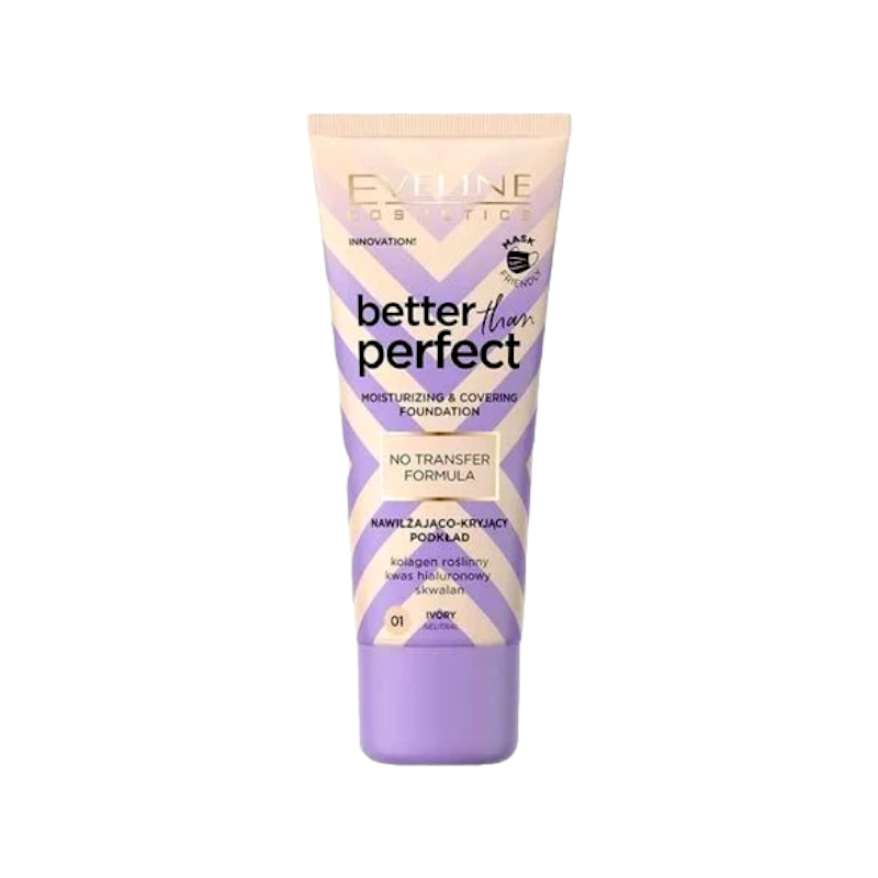 Тональна основа стойкая увлажняющая EVELINE BETTER THAN PERFECT 30 мл. 03- LIGHT BEIGE