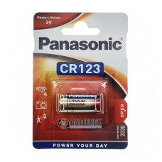 Батарейка CR-123 Lithium. 3V PANASONIC 1 шт. планшет 7097