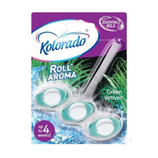 Туалетный блок для унитаза Kolorado Roll Aroma Green Vetiver Зеленый Ветивер 51 г. 9882