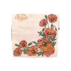 Салфетка Маковое поле La Fleur 33х33, 2 слоя,16 шт. 2398