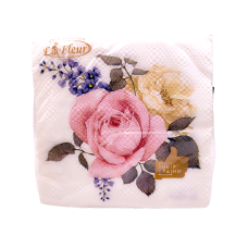 Серветка Цветочное трио La Fleur 33х33, 2 слоя,16 шт. 0775