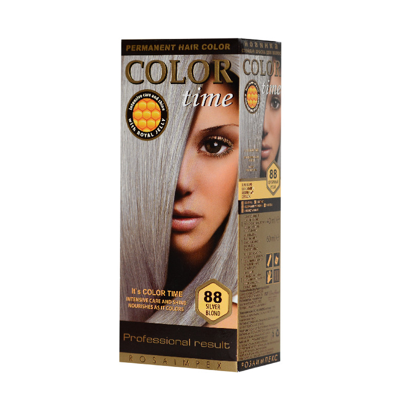 Краска для волос Color Time Серебряно русый С.88